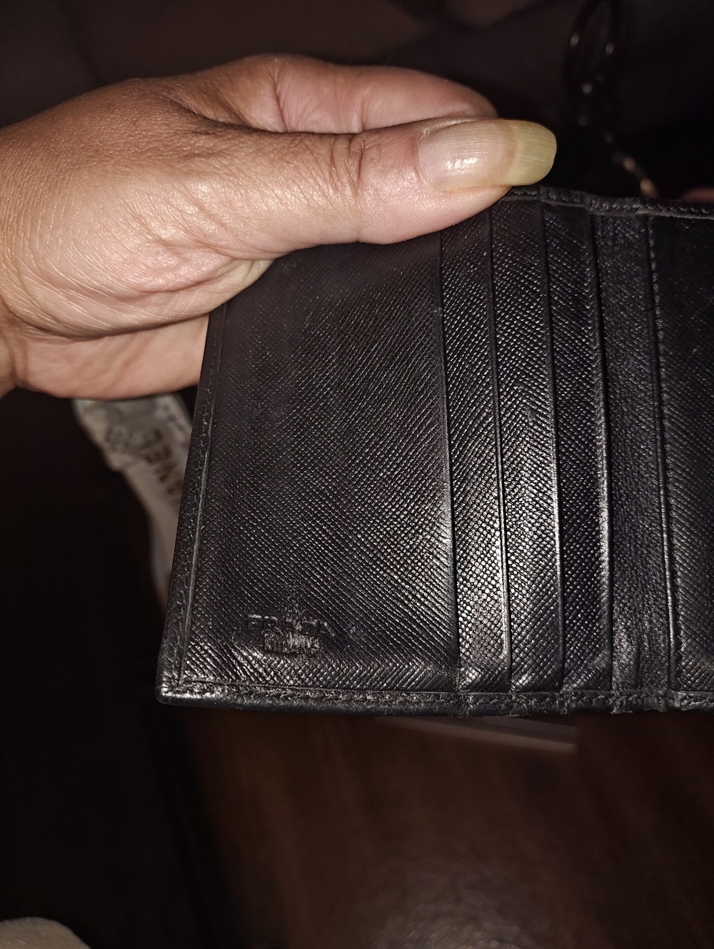 Prada Black Saffiano Leather Men's Wallet with Triangle Logo - Picture 11 of 14